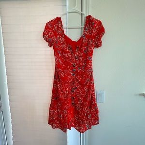 Allie Rose - Floral Print Mini Dress